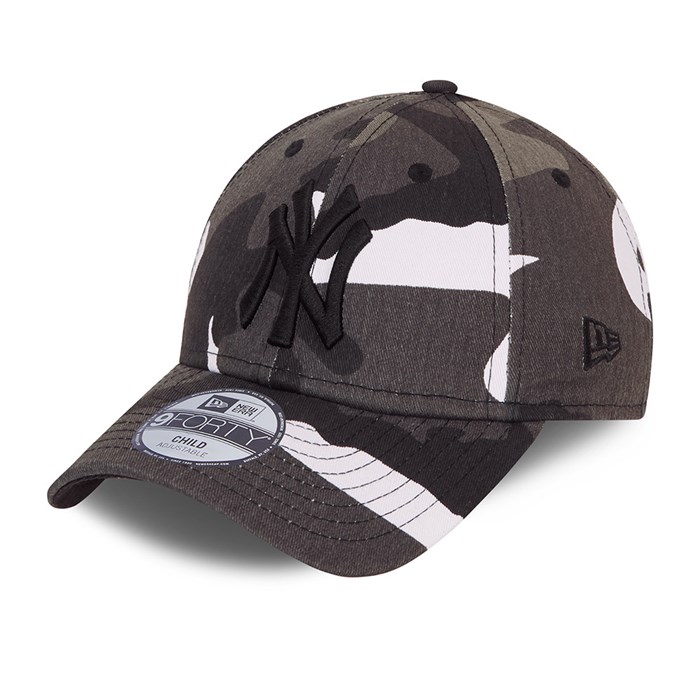 New York Yankees City Camo Lapset 9FORTY Lippis Harmaat - New Era Lippikset Verkossa FI-402967